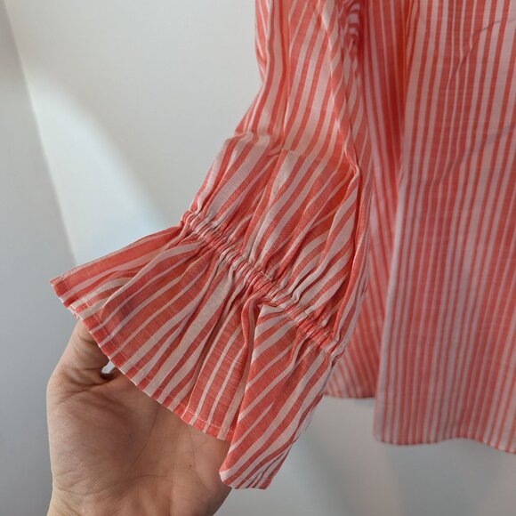 Tommy Bahama Mantauk Stripe 3/4 Sleeve Top, Sz S Petite - Picture 3 of 5